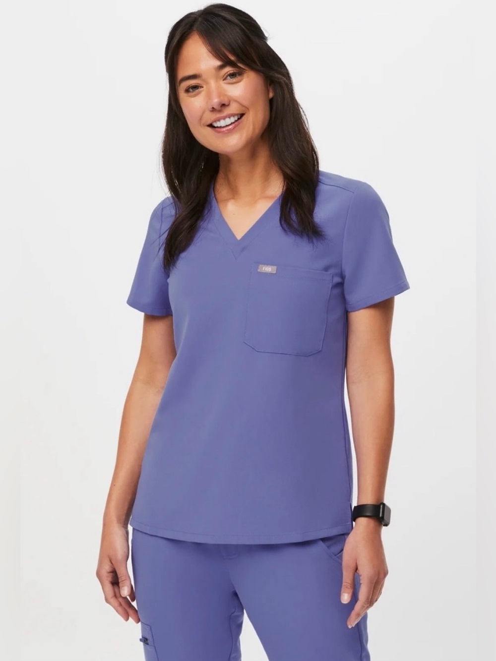 Figs Catarina Blueberry Scrub Top Size XXL EUC
